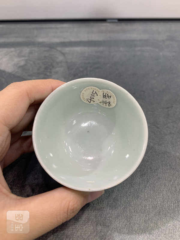 清晚期松石绿釉小杯 - 图5